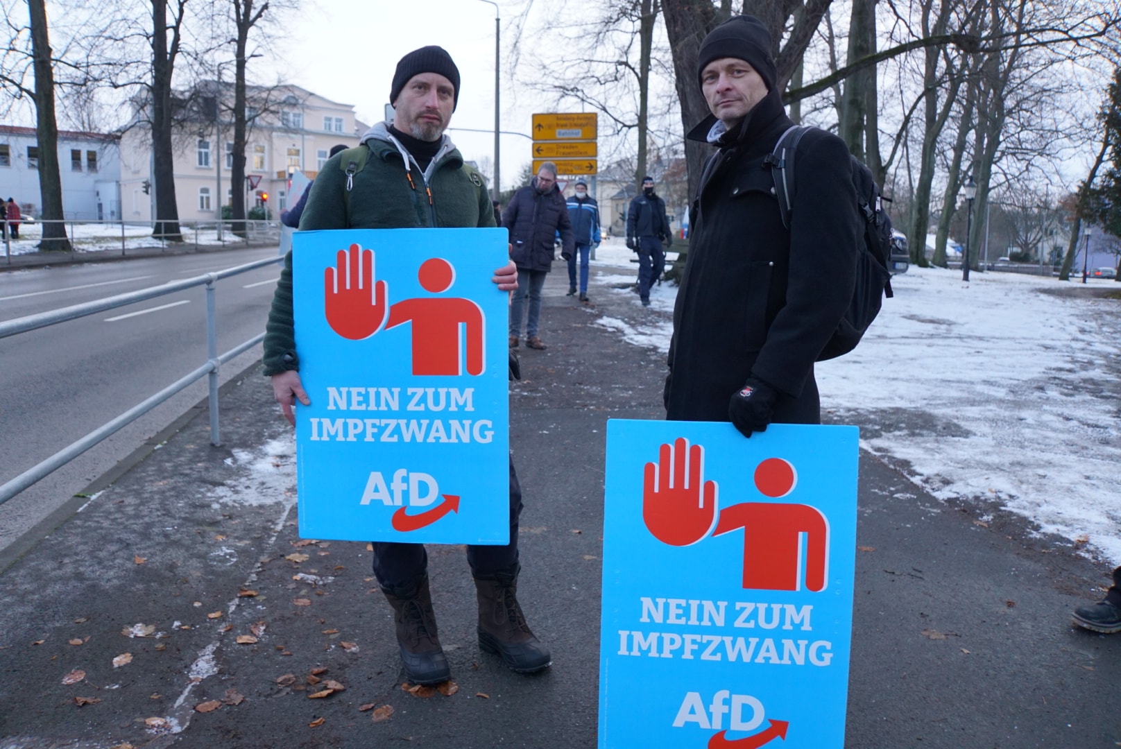 Protest gegen die Impfpflicht am 04.12.2021 Protest gegen die Impfpflicht am 04.12.2021