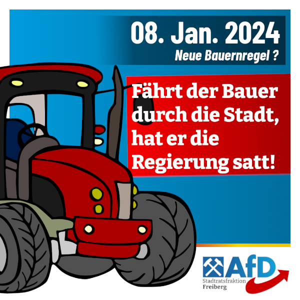 Grüße an die protestierenden Bauern: Neue Bauernregel in 2024